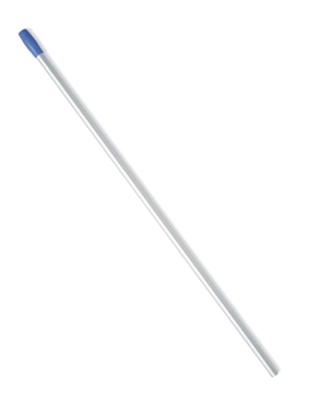 Ручка / Рукоятка Euromop для держателей алюминиевая 145см., с отверстием для крепления мопа, синий наконечник