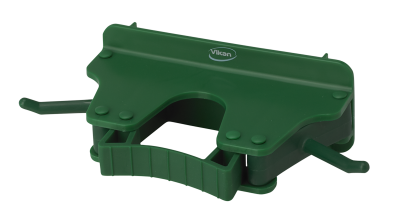 Крепление настенное  Vikan для хранения инструментов для 1-3 предметов,  зеленый